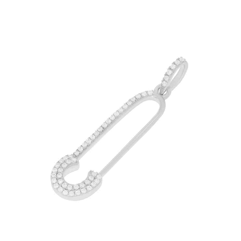 Safety Pin Design Pendant PD31393A